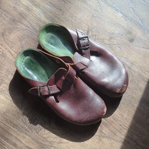 Cool Leather Men's Burgundy Mules